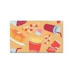 Fast Junk Food  Pizza Burger Cool Soda Pattern Sticker (Rectangular)