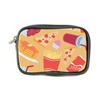 Fast Junk Food  Pizza Burger Cool Soda Pattern Coin Purse