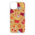 Fast Junk Food  Pizza Burger Cool Soda Pattern iPhone 13 TPU UV Print Case