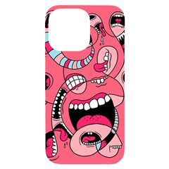 Big Mouth Worm Iphone 14 Pro Max Black Uv Print Case by Dutashop