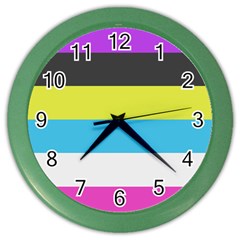 Bigender Flag Copy Color Wall Clock by Dutashop