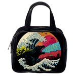 Retro Wave Kaiju Godzilla Japanese Pop Art Style Classic Handbag (One Side)
