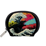 Retro Wave Kaiju Godzilla Japanese Pop Art Style Accessory Pouch (Small)