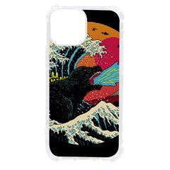 Retro Wave Kaiju Godzilla Japanese Pop Art Style Iphone 13 Mini Tpu Uv Print Case by Modalart
