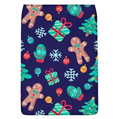Christmas Texture New Year Background Trees Retro Pattern Removable Flap Cover (l)