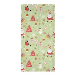 Christmas Pattern Christmas Tree Santa Shower Curtain 36  X 72  (stall)  by Sarkoni