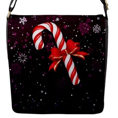Christmas Lollipop Bowknot Celebrations Flap Closure Messenger Bag (s)