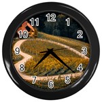 Vineyard Agriculture Farm Autumn Wall Clock (Black)