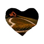 Vineyard Agriculture Farm Autumn Standard 16  Premium Heart Shape Cushions