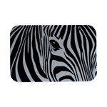 Animal Cute Pattern Art Zebra Open Lid Metal Box (Silver)  