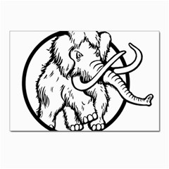Mammoth Elephant Strong Postcard 4 x 6  (pkg Of 10) by Amaryn4rt