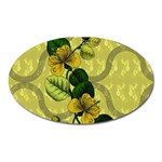 Flower Blossom Oval Magnet