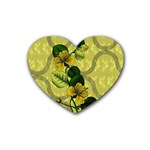 Flower Blossom Rubber Coaster (Heart)