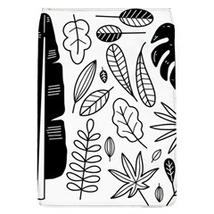 Leaves Plants Doodle Drawing Removable Flap Cover (l)