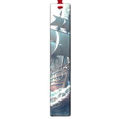Pirate Ship Boat Sea Ocean Storm Large Book Marks by Sarkoni