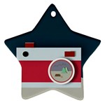 Camera Vector Illustration Ornament (Star)