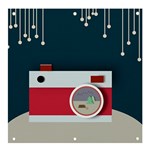 Camera Vector Illustration Banner and Sign 4  x 4 