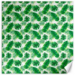 Tropical Leaf Pattern Canvas 16  X 16 