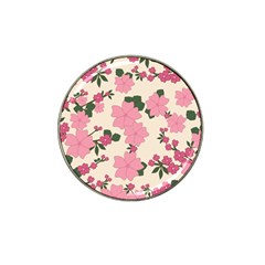 Floral Vintage Flowers Hat Clip Ball Marker (4 Pack)
