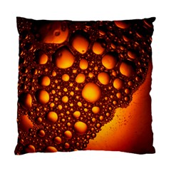 Bubbles Abstract Art Gold Golden Standard Cushion Case (one Side)