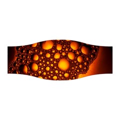 Bubbles Abstract Art Gold Golden Stretchable Headband