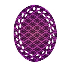 Pattern Texture Geometric Patterns Purple Ornament (oval Filigree) by Dutashop