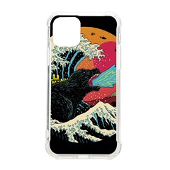 Retro Wave Kaiju Godzilla Japanese Pop Art Style Iphone 11 Pro 5 8 Inch Tpu Uv Print Case by Modalart