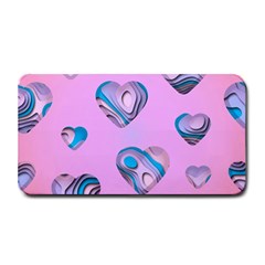 Hearts Pattern Love Background Medium Bar Mat by Ravend