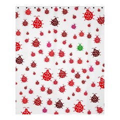 Beetle Animals Red Green Fly Shower Curtain 60  X 72  (medium) 