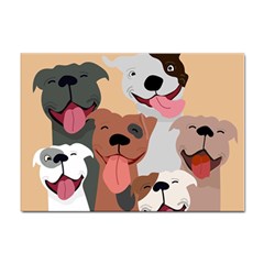 Dogs Pet Background Pack Terrier Sticker A4 (10 Pack)