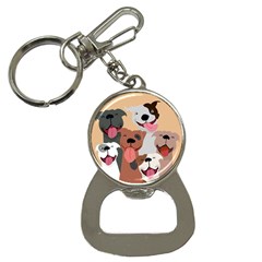 Dogs Pet Background Pack Terrier Bottle Opener Key Chain by Ravend