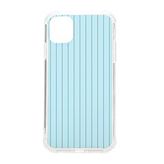 Stripes Striped Turquoise Iphone 11 Tpu Uv Print Case by Amaryn4rt