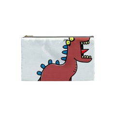 Dinosaur Dragon Drawing Cute Cosmetic Bag (small) by Ndabl3x