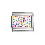 Floral Colorful Background Italian Charm (9mm)