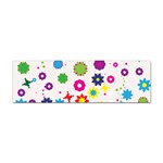Floral Colorful Background Sticker Bumper (10 pack)