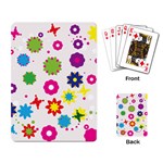Floral Colorful Background Playing Cards Single Design (Rectangle)