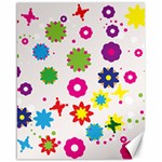 Floral Colorful Background Canvas 16  x 20 