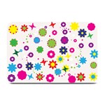 Floral Colorful Background Plate Mats
