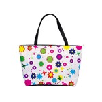 Floral Colorful Background Classic Shoulder Handbag