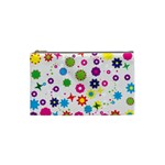 Floral Colorful Background Cosmetic Bag (Small)