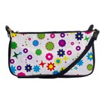 Floral Colorful Background Shoulder Clutch Bag