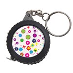 Floral Colorful Background Measuring Tape