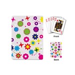Floral Colorful Background Playing Cards Single Design (Mini)