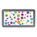 Floral Colorful Background Memory Card Reader (Mini)