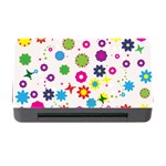 Floral Colorful Background Memory Card Reader with CF