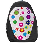 Floral Colorful Background Backpack Bag