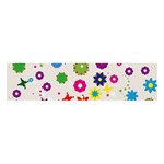 Floral Colorful Background Banner and Sign 4  x 1 