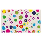 Floral Colorful Background Banner and Sign 7  x 4  Front