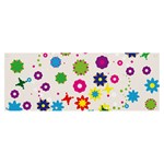 Floral Colorful Background Banner and Sign 8  x 3 