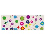 Floral Colorful Background Banner and Sign 9  x 3 